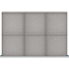 LISTA - 6-Compartment Drawer Divider Layout for 3.15" High Drawers - Industrial Tool & Supply