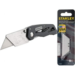 Stanley - Utility Knives, Snap Blades & Box Cutters Type: Folding Utility Knife Blade Type: Fixed - Industrial Tool & Supply