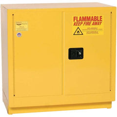 Eagle - Safety Cabinets Hazardous Chemical Type: Flammable and Combustible Liquids Color: Yellow - Industrial Tool & Supply