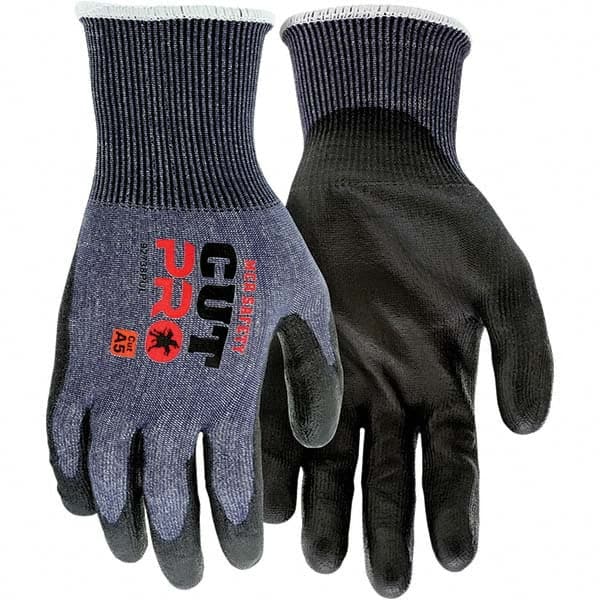 MCR Safety - Size M, ANSI Cut Lvl A5, Polyurethane Coated Cut Resistant Gloves - Industrial Tool & Supply