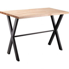 National Public Seating - Stationary Tables Type: Cafeteria Tables Material: Maple Wood; Steel - Industrial Tool & Supply