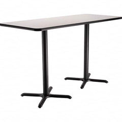 National Public Seating - Stationary Tables Type: Breakroom Material: HPL Particleboard Core w/T-Mold; Steel - Industrial Tool & Supply