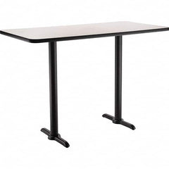National Public Seating - Stationary Tables Type: Breakroom Material: HPL Particleboard Core w/T-Mold; Steel - Industrial Tool & Supply