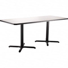 National Public Seating - Stationary Tables Type: Breakroom Material: HPL Particleboard Core w/T-Mold; Steel - Industrial Tool & Supply