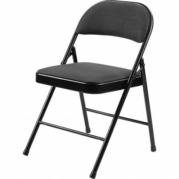 National Public Seating - Folding Chairs Pad Type: Folding Chair w/Fabric Padded Seat Material: Fabric/Steel - Industrial Tool & Supply