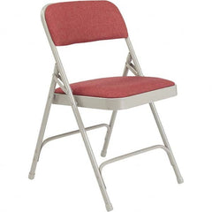 National Public Seating - Folding Chairs Pad Type: Folding Chair w/Fabric Padded Seat Material: Fabric; Steel - Industrial Tool & Supply