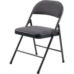 National Public Seating - Folding Chairs Pad Type: Folding Chair w/Fabric Padded Seat Material: Fabric/Steel - Industrial Tool & Supply