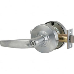 Schlage - Privacy Lever Lockset for 1-5/8 to 2-1/8" Doors - Industrial Tool & Supply