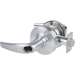Schlage - Storeroom Lever Lockset for 1-5/8 to 2-1/8" Doors - Industrial Tool & Supply