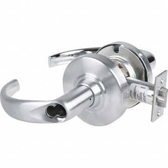 Schlage - Storeroom Lever Lockset for 1-5/8 to 2-1/8" Doors - Industrial Tool & Supply