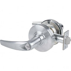 Schlage - Privacy Lever Lockset for 1-5/8 to 2-1/8" Doors - Industrial Tool & Supply