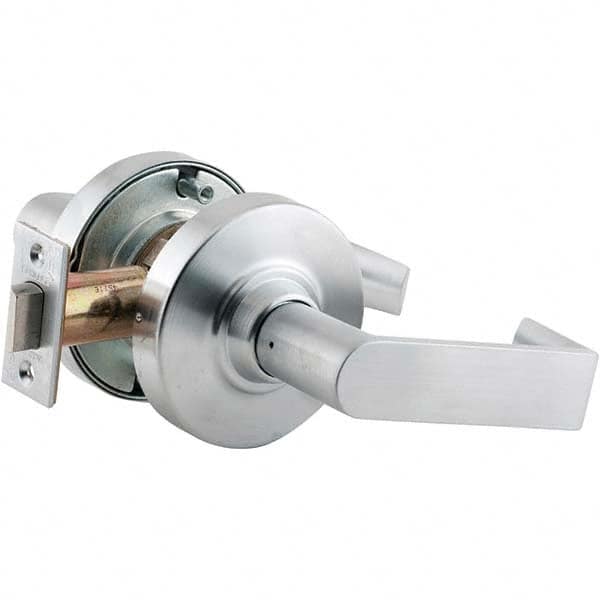 Schlage - Passage Lever Lockset for 1-5/8 to 2-1/8" Doors - Industrial Tool & Supply