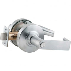 Schlage - Privacy Lever Lockset for 1-5/8 to 2-1/8" Doors - Industrial Tool & Supply