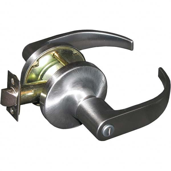 Falcon - Privacy Lever Lockset for 1-5/8 to 2-1/8" Doors - Industrial Tool & Supply