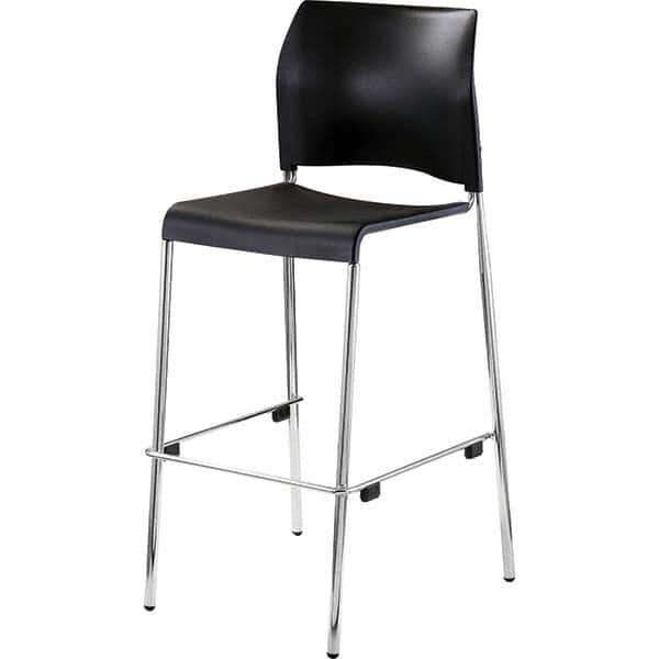 National Public Seating - Stationary Stools Type: Stool with Back Base Type: Standard - Industrial Tool & Supply