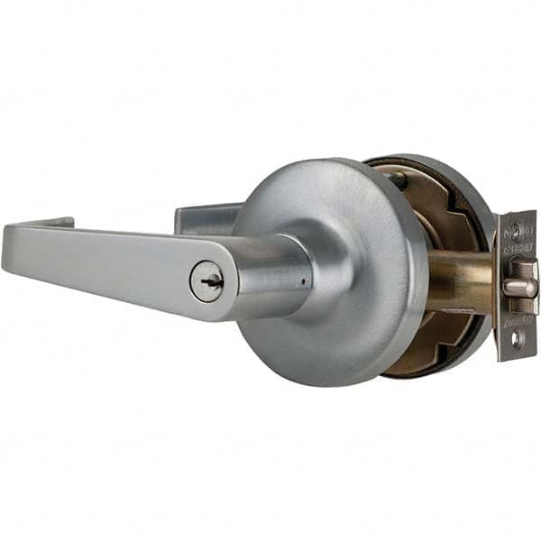 Falcon - Storeroom Lever Lockset for 1-5/8 to 2-1/8" Doors - Industrial Tool & Supply