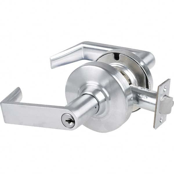 Schlage - Classroom Lever Lockset for 1-5/8 to 2-1/8" Doors - Industrial Tool & Supply