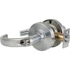 Schlage - Storeroom Lever Lockset for 1-5/8 to 2-1/8" Doors - Industrial Tool & Supply