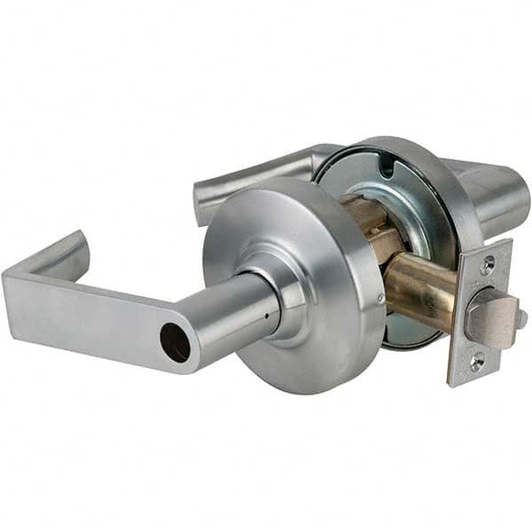 Schlage - Office Lever Lockset for 1-5/8 to 2-1/8" Doors - Industrial Tool & Supply