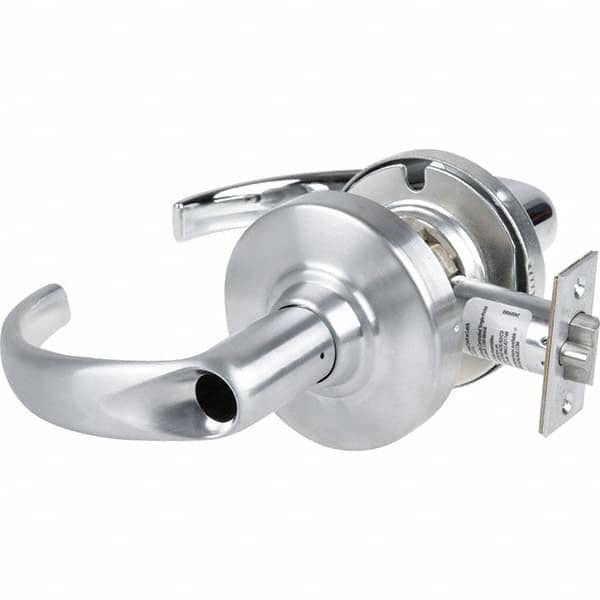 Schlage - Storeroom Lever Lockset for 1-5/8 to 2-1/8" Doors - Industrial Tool & Supply