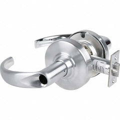 Schlage - Office Lever Lockset for 1-5/8 to 2-1/8" Doors - Industrial Tool & Supply