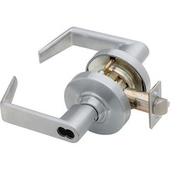 Schlage - Storeroom Lever Lockset for 1-5/8 to 2-1/8" Doors - Industrial Tool & Supply