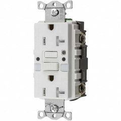 Bryant Electric - GFCI Receptacles Grade: Commercial Color: White - Industrial Tool & Supply