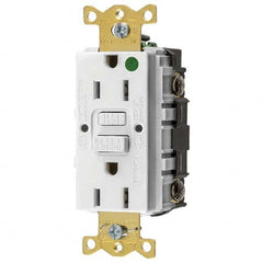 Bryant Electric - GFCI Receptacles Grade: Hospital Color: White - Industrial Tool & Supply