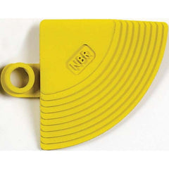 Wearwell - 1 4-Piece 4" Long x 3" Wide x 5/8" Thick, Modular Matting System - Industrial Tool & Supply