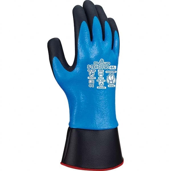 SHOWA - Size 2XL (10), ANSI Cut Lvl A4, Puncture Lvl 3, Abrasion Lvl 4, Foam Nitrile Coated Cut & Puncture Resistant Gloves - Industrial Tool & Supply
