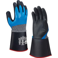 SHOWA - Size L (8), ANSI Cut Lvl A4, Puncture Lvl 3, Abrasion Lvl 4, Foam Nitrile Coated Cut & Puncture Resistant Gloves - Industrial Tool & Supply