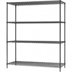 ALERA - 4,000 Lb Capacity 4 Shelf Wire Shelving - Starter Unit - Industrial Tool & Supply