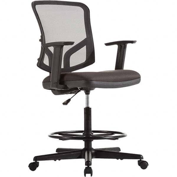 ALERA - Swivel & Adjustable Stools Type: Adjustable Height Stool Base Type: Metal - Industrial Tool & Supply