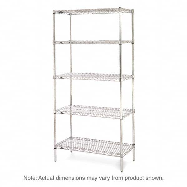 Metro - 2,000 Lb Capacity 5 Shelf Wire Shelving - Starter Unit - Industrial Tool & Supply