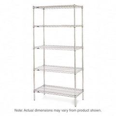 Metro - 2,000 Lb Capacity 5 Shelf Wire Shelving - Starter Unit - Industrial Tool & Supply