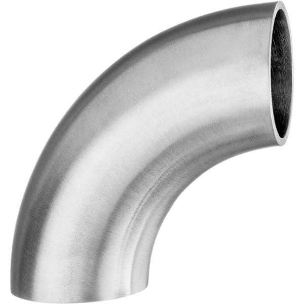 Value Collection - Sanitary Stainless Steel Pipe Fittings Type: 90 Short Elbow Style: Butt Weld - Industrial Tool & Supply