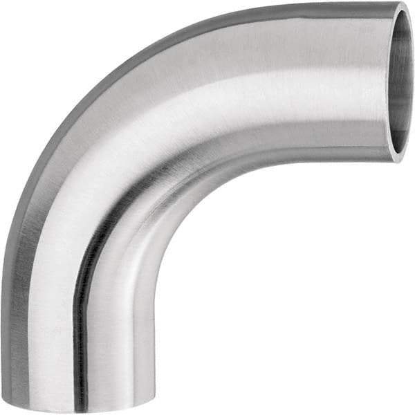 Value Collection - Sanitary Stainless Steel Pipe Fittings Type: 90 Elbow Style: Butt Weld - Industrial Tool & Supply
