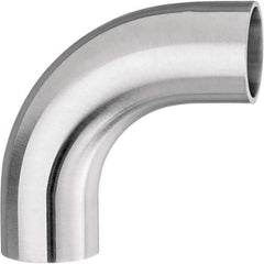 Value Collection - Sanitary Stainless Steel Pipe Fittings Type: 90 Elbow Style: Butt Weld - Industrial Tool & Supply
