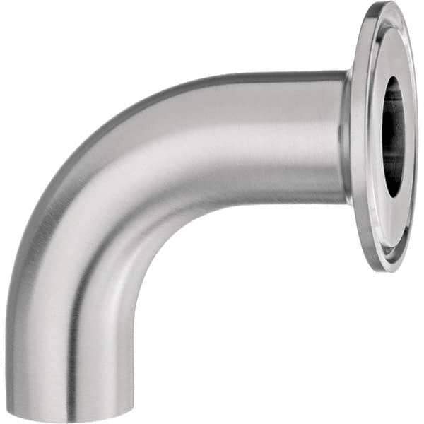Value Collection - Sanitary Stainless Steel Pipe Fittings Type: 90 Elbow Style: Quick-Clamp to Butt Weld - Industrial Tool & Supply