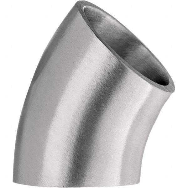 Value Collection - Sanitary Stainless Steel Pipe Fittings Type: 45 Short Elbow Style: Butt Weld - Industrial Tool & Supply