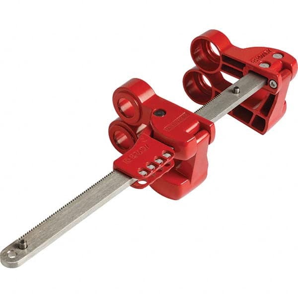 Brady - Pneumatic & Valve Lockouts Type: Gate Valve Lockout Maximum Valve Handle Size (Inch): 3 - Industrial Tool & Supply