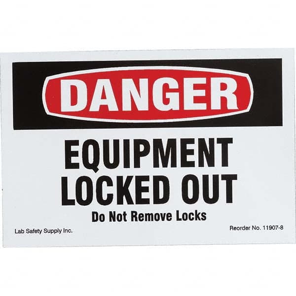 Brady - Safety & Facility Labels Message Type: Accident Prevention Header: DANGER - Industrial Tool & Supply