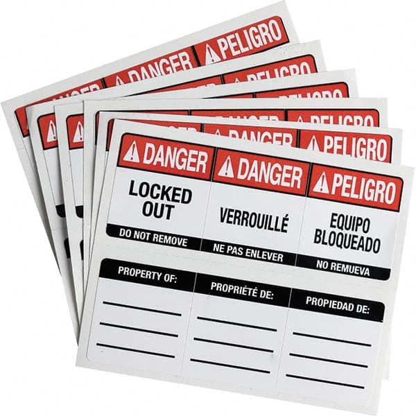 Brady - Safety & Facility Labels Message Type: Accident Prevention Header: DANGER - Industrial Tool & Supply