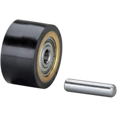 Dynabrade - Contact Wheel Assembly - Crown Face Duro Rubber - Industrial Tool & Supply