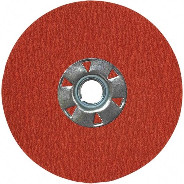VSM - 5" Diam 7/8" Hole 50 Grit Fiber Disc - Coarse Grade, Ceramic, 12,000 Max RPM, Series XF885 - Industrial Tool & Supply