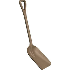 Remco - 14" High x 11" Wide Square Plastic Shovel - 38" Long Plastic D-Grip Handle, No Step - Industrial Tool & Supply