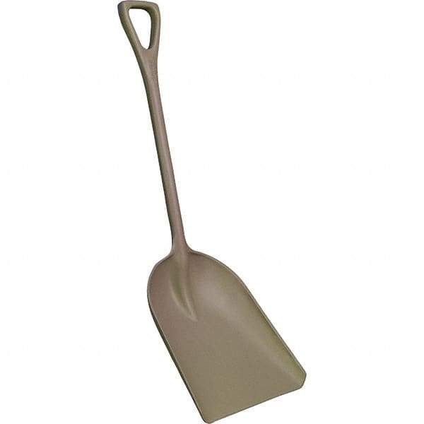 Remco - 17" High x 14" Wide Square Plastic Shovel - 42" Long Plastic D-Grip Handle, No Step - Industrial Tool & Supply