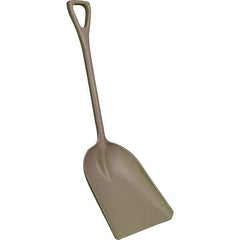 Remco - 17" High x 14" Wide Square Plastic Shovel - 42" Long Plastic D-Grip Handle, No Step - Industrial Tool & Supply