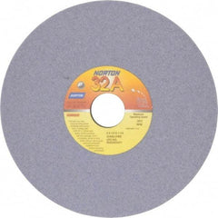 Norton - 8" Diam x 1-1/4" Hole x 1/4" Thick, J Hardness, 60 Grit Surface Grinding Wheel - Aluminum Oxide, Type 1, Medium Grade, 3,600 Max RPM, Vitrified Bond, No Recess - Industrial Tool & Supply