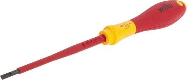 Wiha - Standard Slotted Screwdriver - Ergonomic Handle - Industrial Tool & Supply